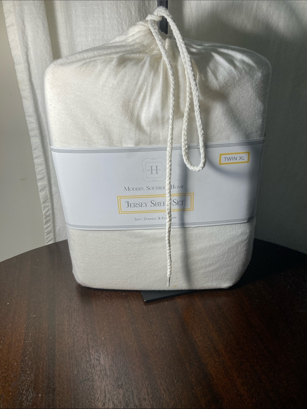 Modern Southern Home Jersey Sheet Set - White (Twin XL) New